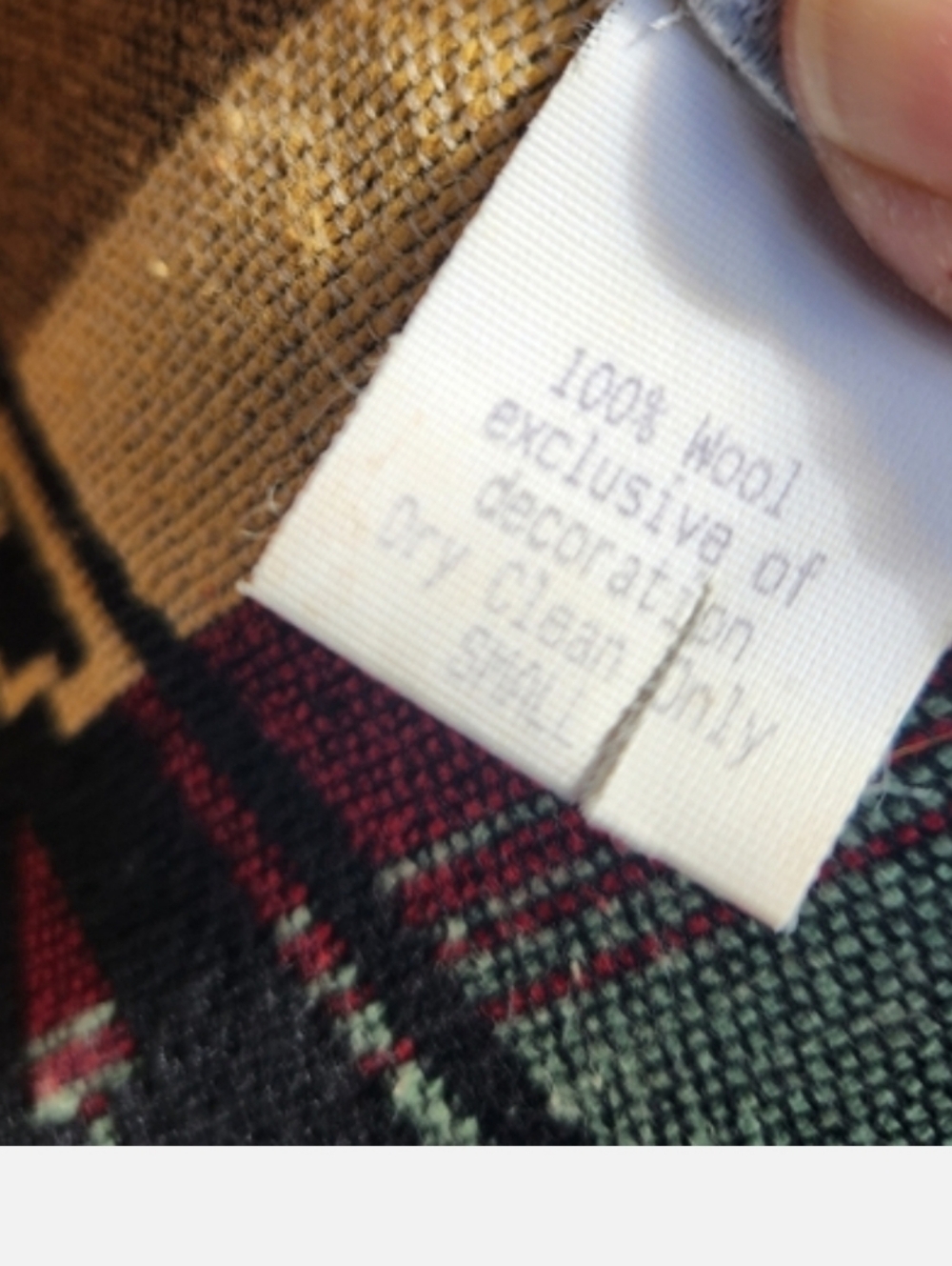 Coloratura Southwestern Wool Blazer - Red, Black - Picture 10 of 11